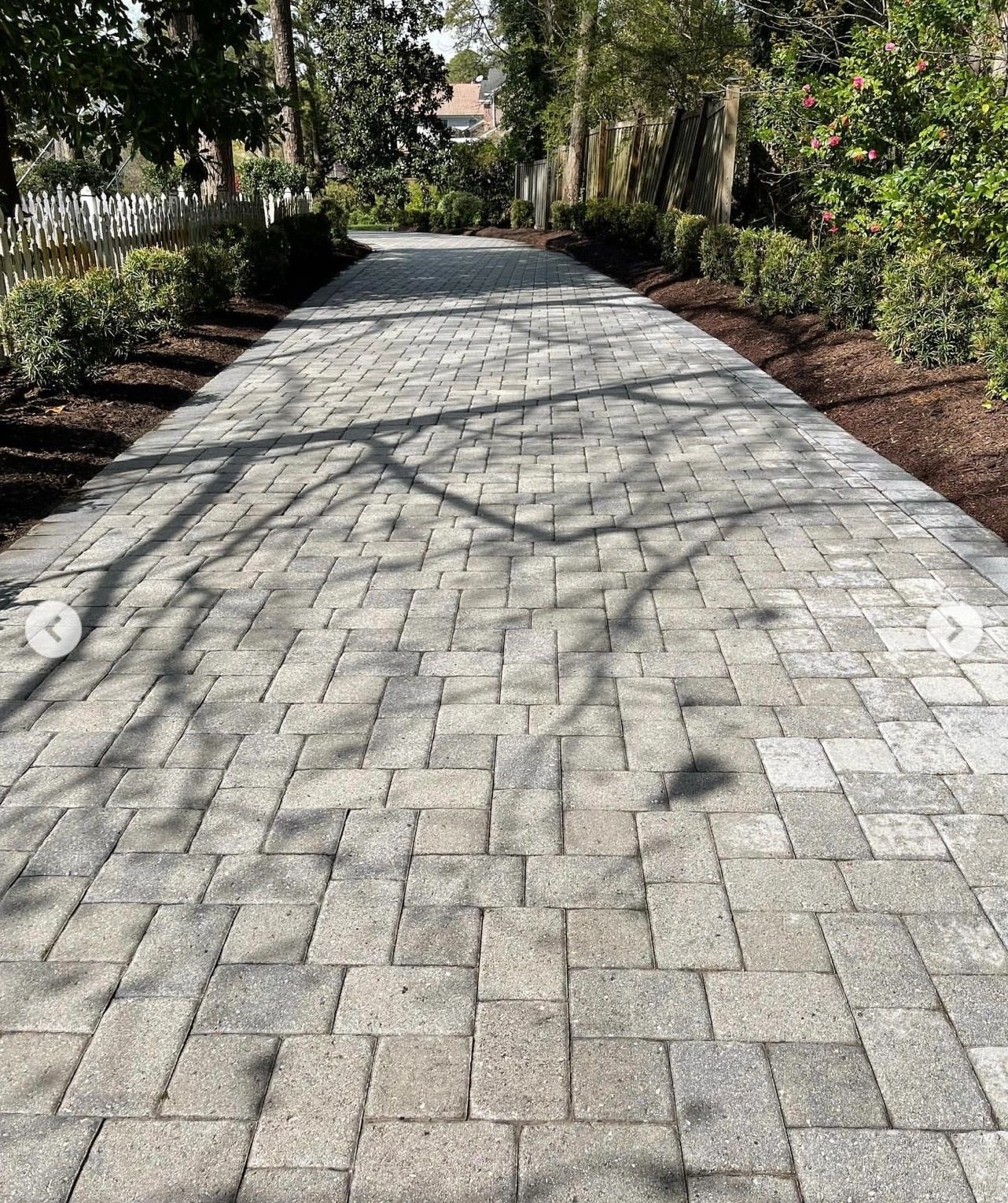 Surface before pressure washing