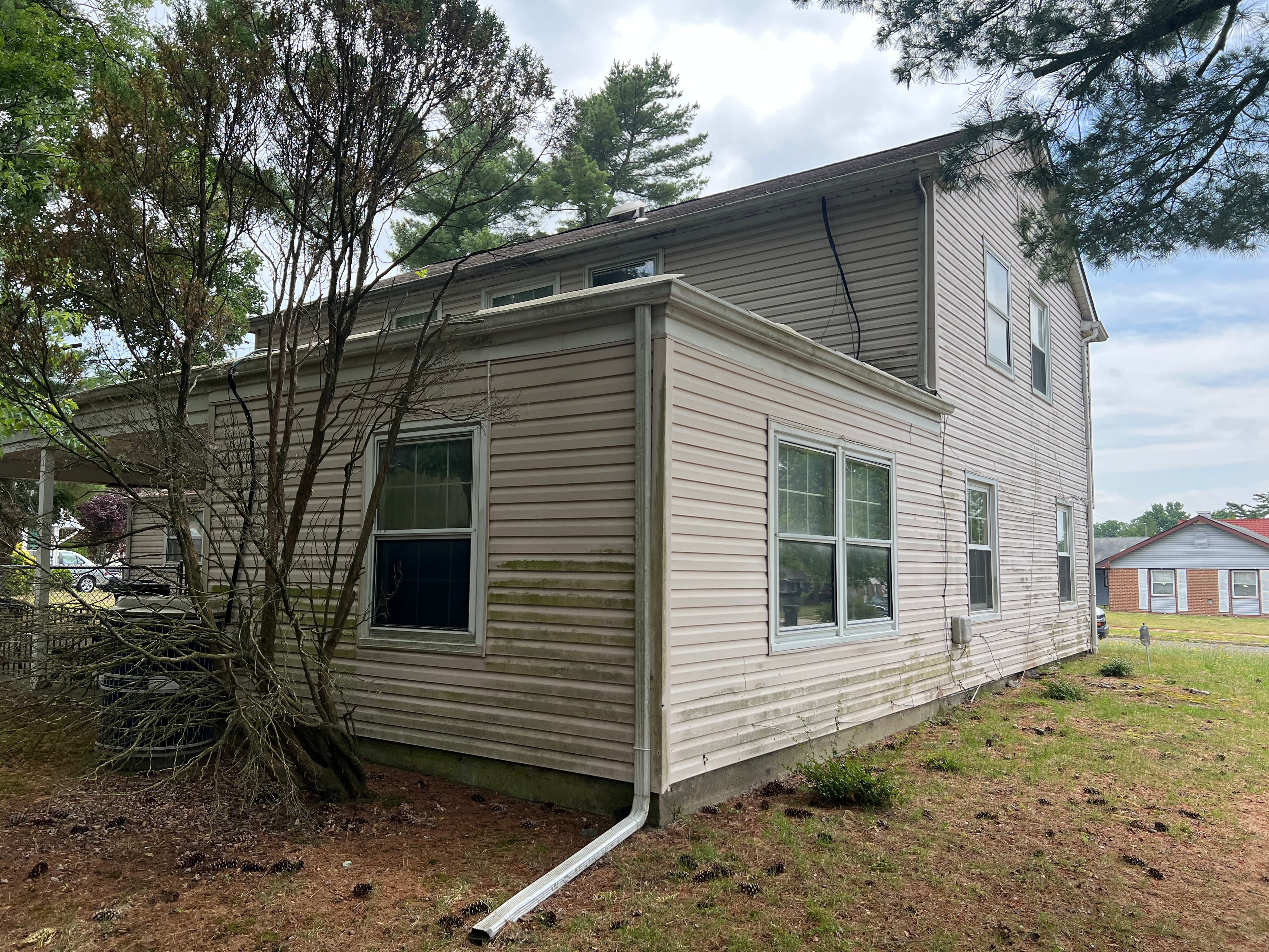 House siding after soft washing